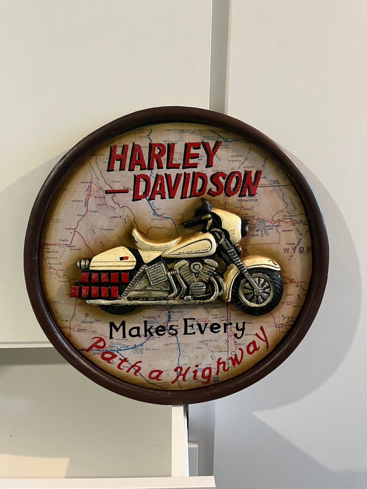Harley-Davidson 3D wanddecoratie, Motos, Enlèvement ou Envoi