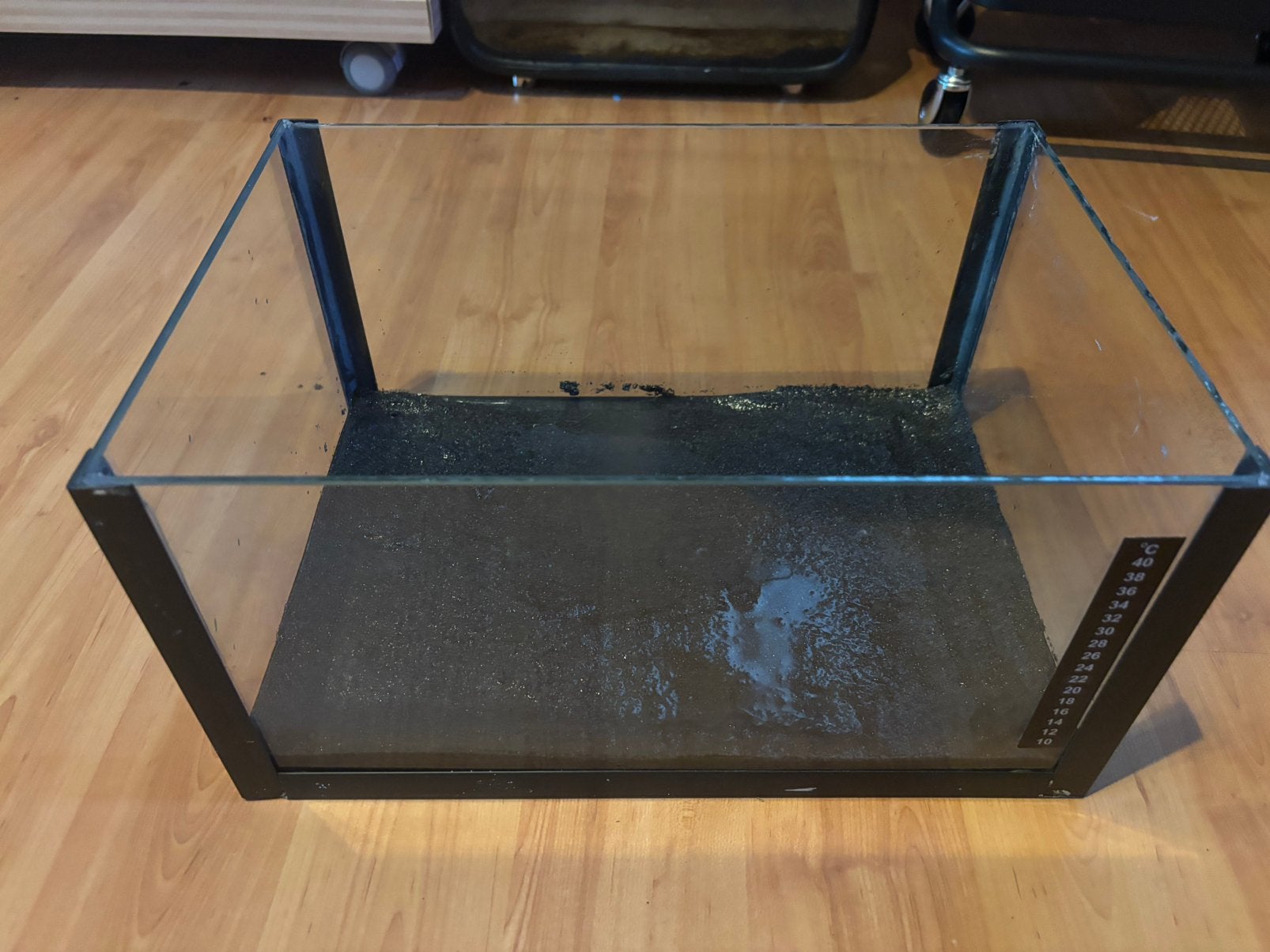 Aquarium (35x26x18 cm – ca. 16 Liter) incl. Zwart Zand, Dieren en Toebehoren, Ophalen, Zo goed als nieuw