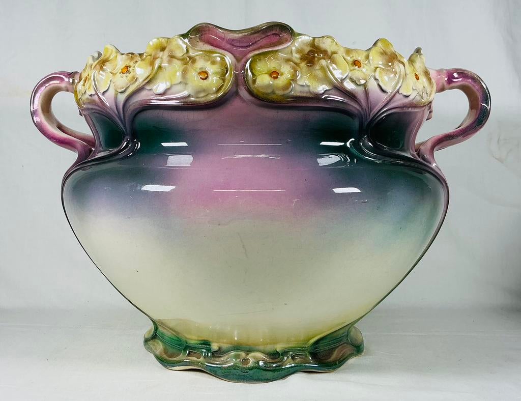 Pot de fleurs Art Nouveau Jugendstil Franz Mehlem Bonn, Antiquités & Art, Enlèvement ou Envoi