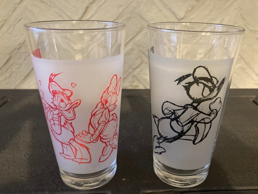 Glazen van Donald Duck, Ophalen of Verzenden, Zo goed als nieuw, Glas, Glas of Glazen