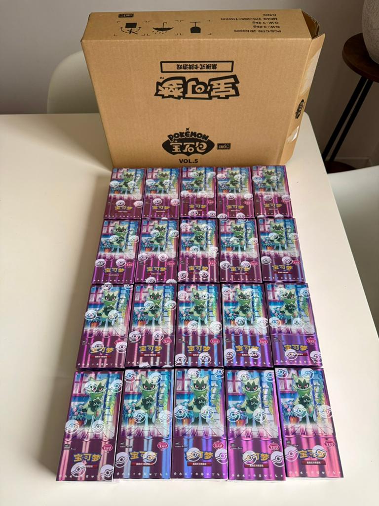 Pokémon TCG Gem Pack Vol 5 Booster Box Display S Chinese, Ophalen of Verzenden, Nieuw, Boosterbox, Foil