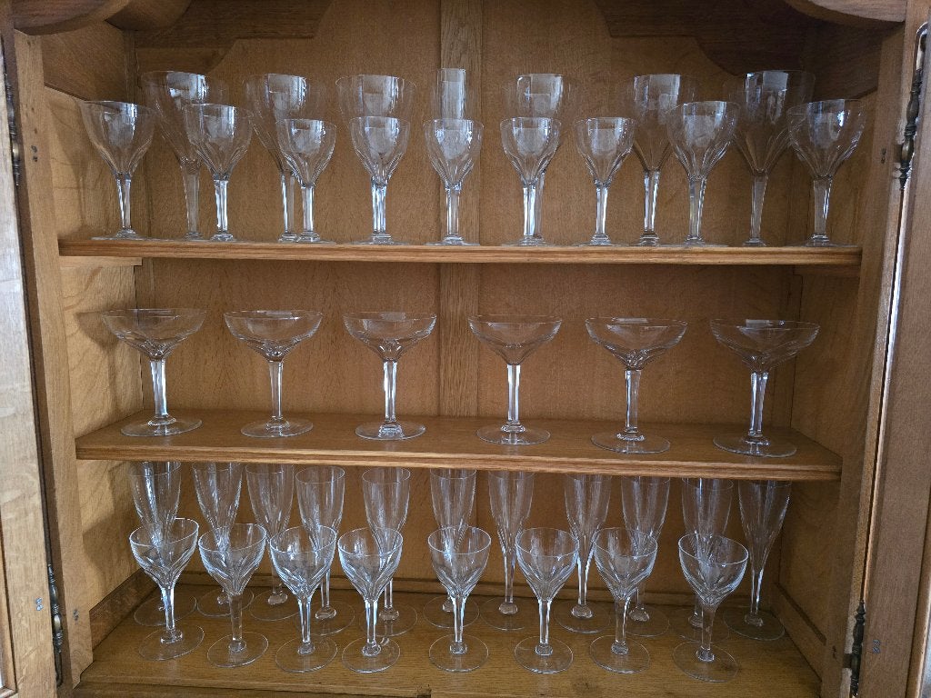 Val Saint Lambert kristallen glazen, Antiek en Kunst, Ophalen