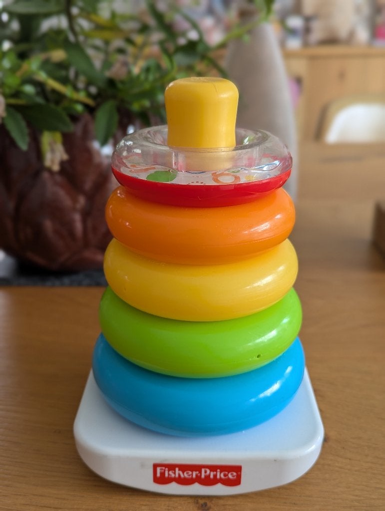 ringenpiramide fisher price, Kinderen en Baby's, Speelgoed | Fisher-Price, Ophalen, Gebruikt