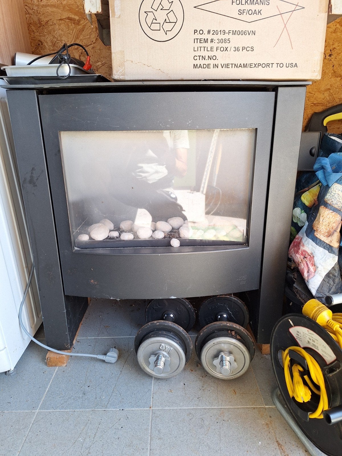 Gaskachel, Ophalen