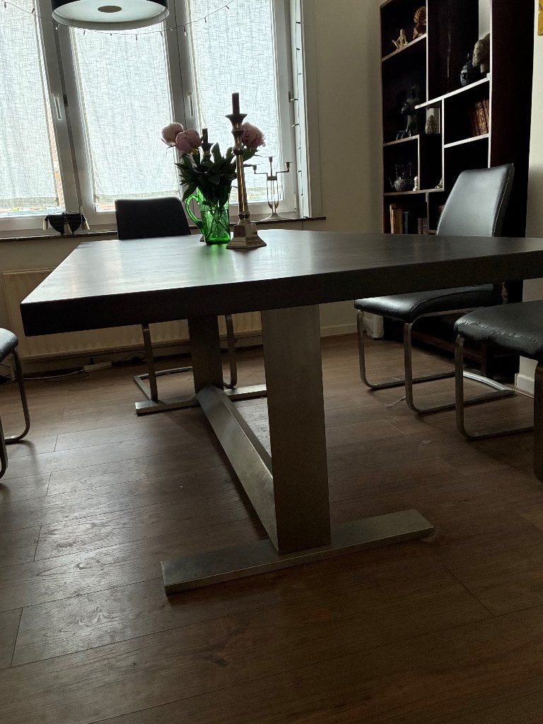 Eetkamertafel, Ophalen, Kunststof, 100 tot 150 cm, 200 cm of meer