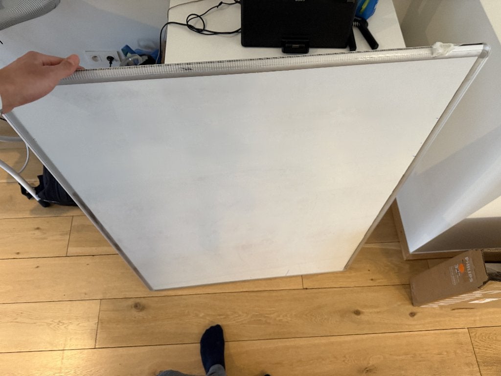 Sam Creative Whiteboard Magnetish 90cm x 120cm, Ophalen, Zo goed als nieuw, Whiteboard