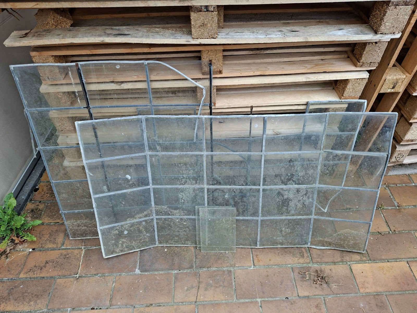 Losse witte vensterglaasjes, Bricolage & Construction, Vitres, Châssis & Fenêtres, Utilisé, Enlèvement