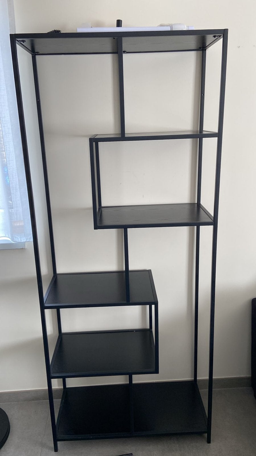 Étagère de rangement 185 cm de haut, noire, excellent état, Enlèvement, Comme neuf