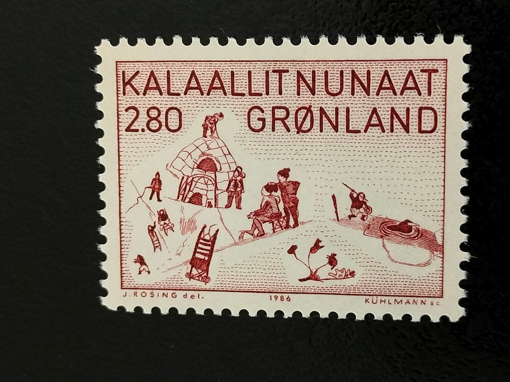 Groenland 1986 - Aninarq schilderij, iglo **, Verzenden, Denemarken, Postfris