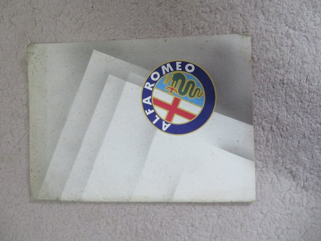 Alfa Romeo speciale map met 9 tekeningen 1985, Ophalen of Verzenden