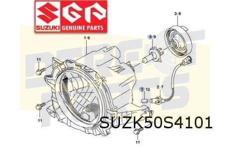 Suzuki Jimny Koplamp Links (halogeen) Origineel  3532077R30, -, Verzenden, -, Nieuw