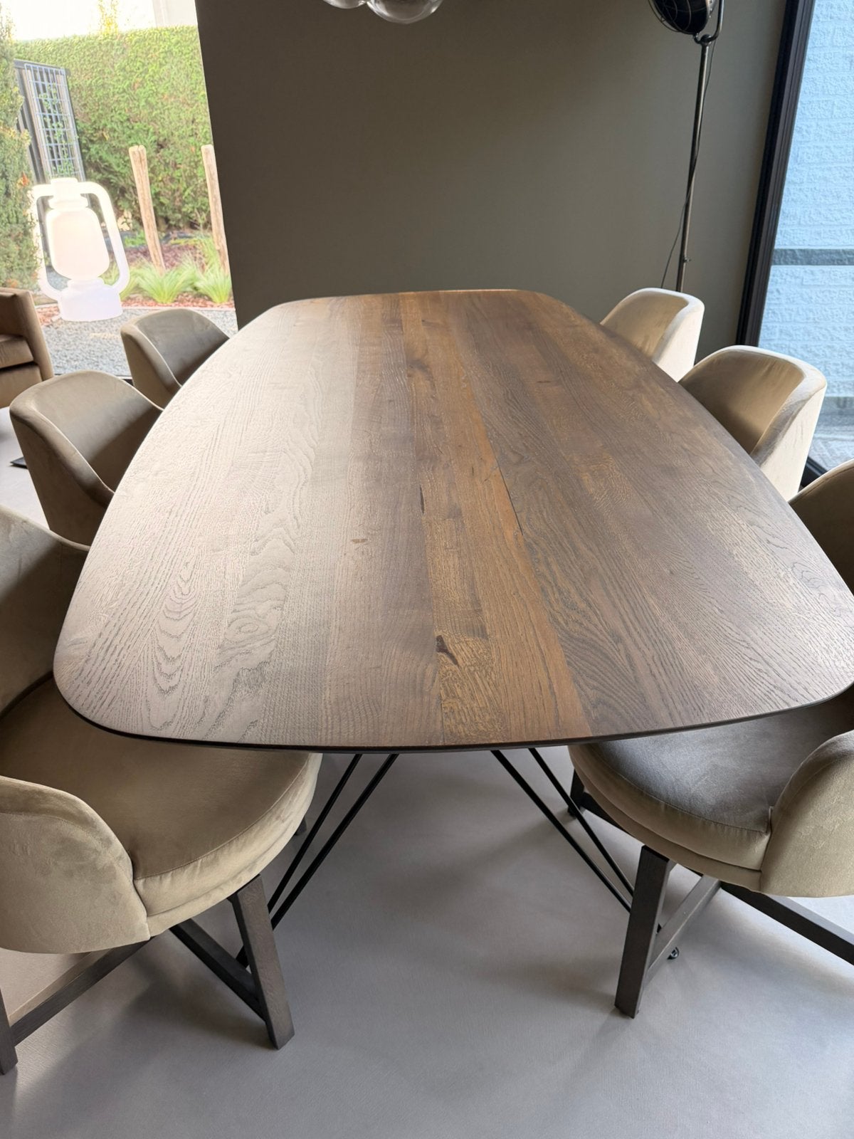 Nieuw Prachtige massief eiken eettafel Deens ovaal 260x120x4, Maison & Meubles, Neuf, 100 à 150 cm, Enlèvement, Chêne