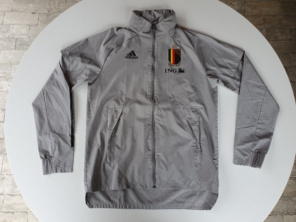 Grijze regenjas Royal Belgian FA ING (Adidas, S), Ophalen of Verzenden, Gebruikt