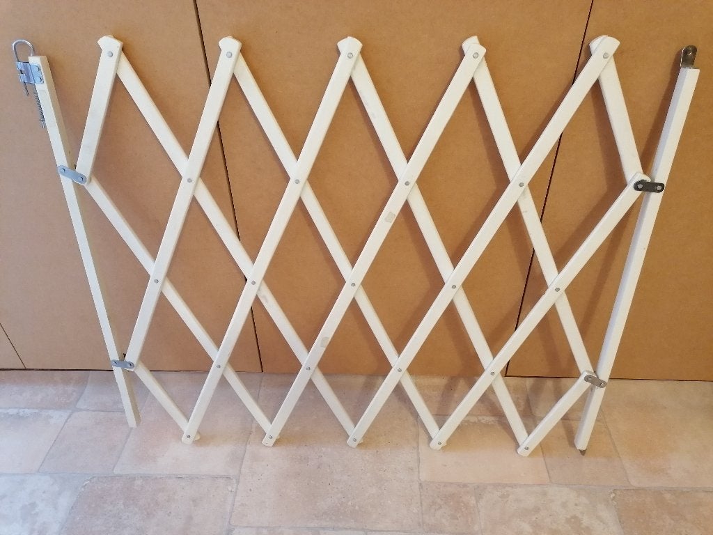 houten veiligheidshekje, plooibaar, Ophalen, Gebruikt, Hout, 100 tot 115 cm