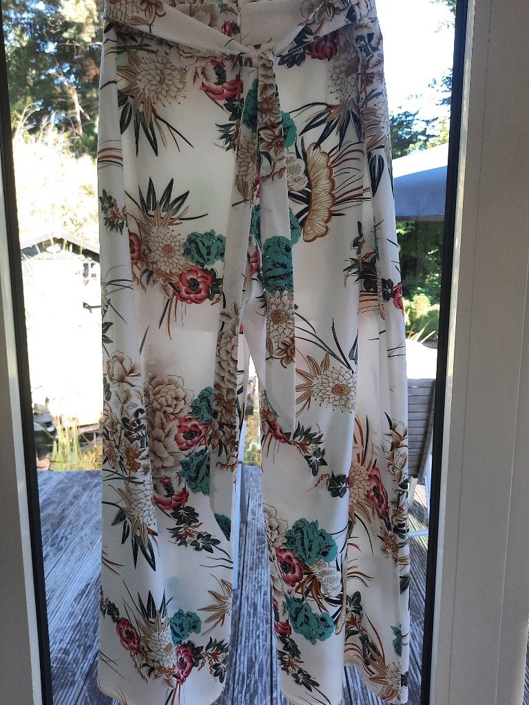 Flamboyante broek GREATHE - 42, Kleding | Dames, Broeken en Pantalons, Zo goed als nieuw, Lang, Meerkleurig, Verzenden