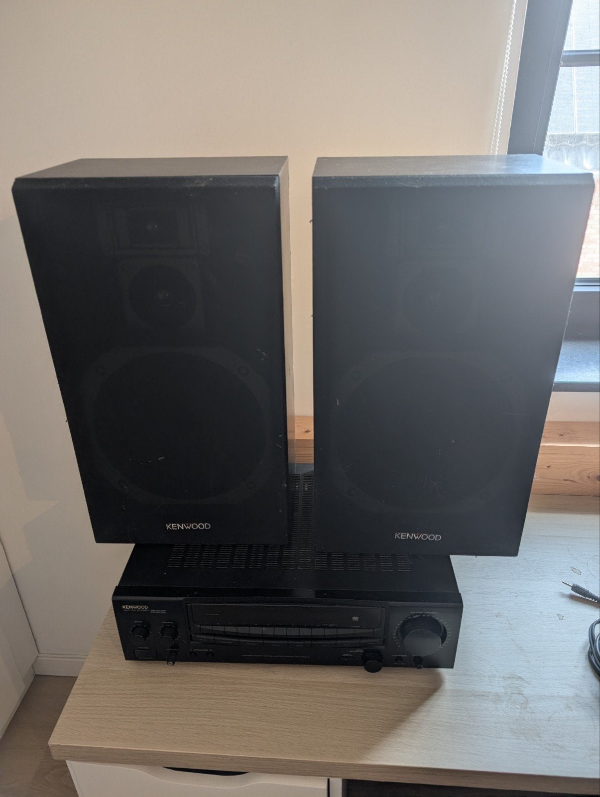 Versterker Kenwood + boxen, Audio, Tv en Foto, Versterkers en Ontvangers, Ophalen, Gebruikt, Stereo, Overige merken