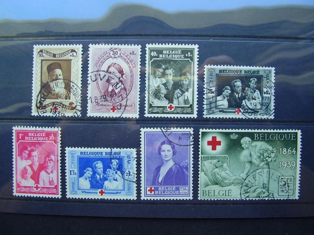 496/503 gest. - Rode Kruis - G011, Ophalen of Verzenden, Gestempeld, Rode kruis