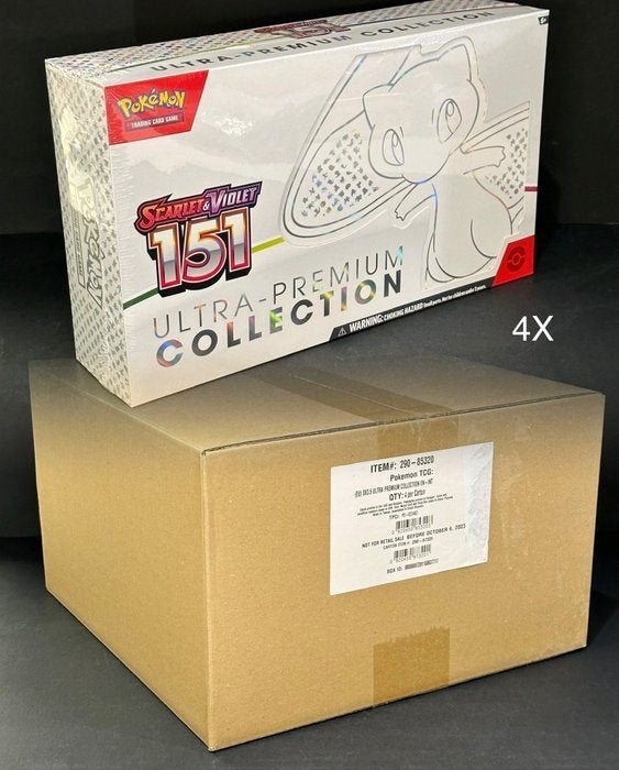 4 x 151 Ultra Premium Collection - Sealed Case, Ophalen of Verzenden, Nieuw, Boosterbox