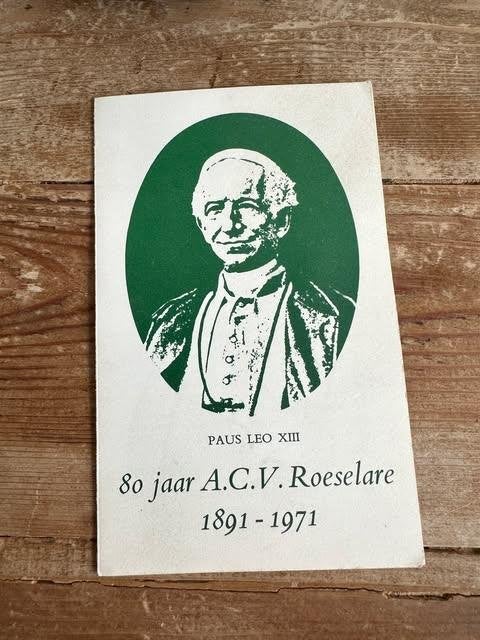 80 jaar A.C.V. Roeselare 1971, Verzamelen, Ophalen of Verzenden, Overige typen
