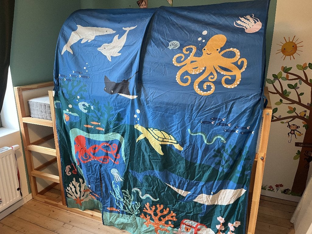 Ikea Kura bed met bedtent, Kinderen en Baby's, Ophalen, Gebruikt, Halfhoogslaper