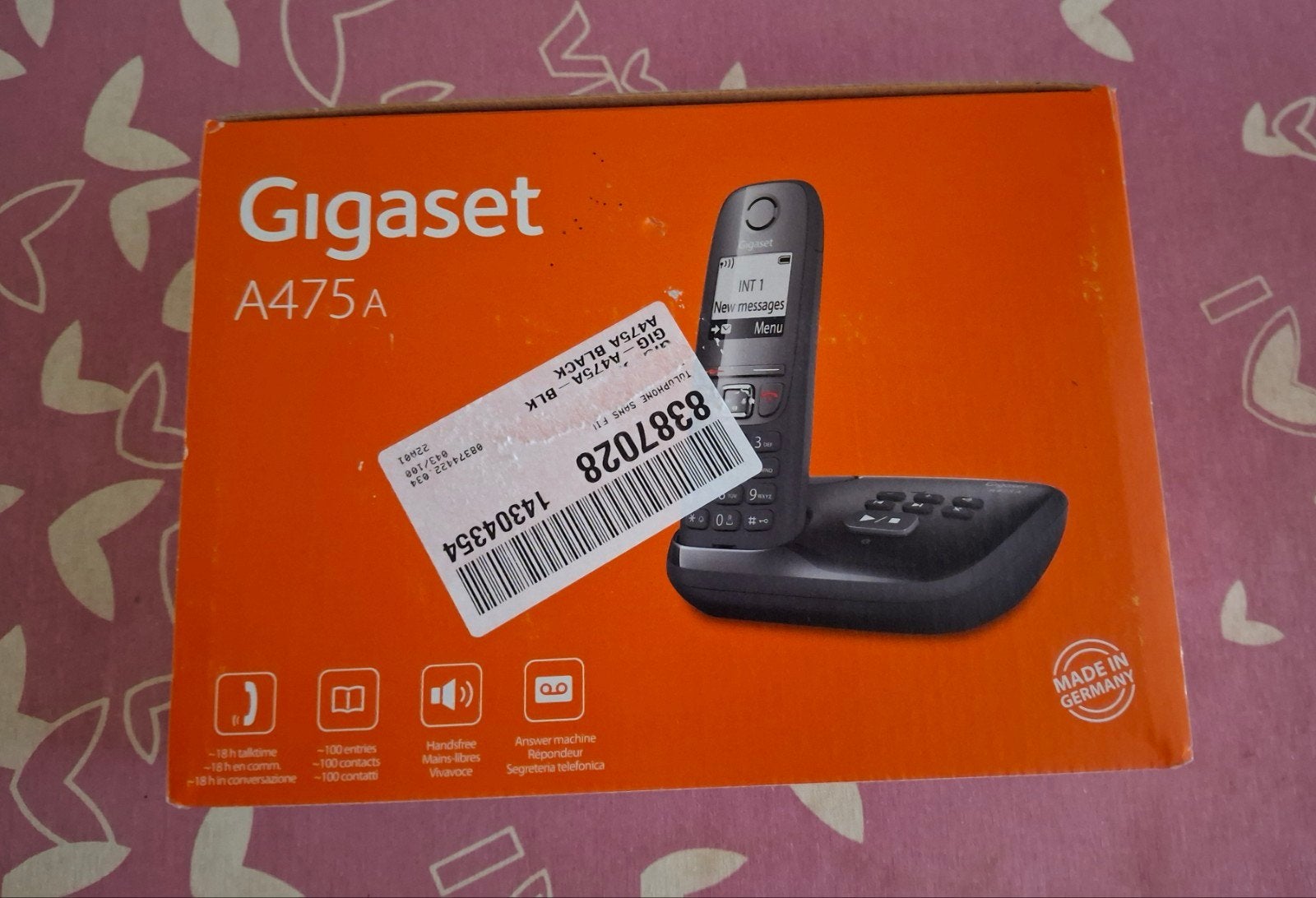 Vaste telefoon, Ophalen, Gebruikt, 1 handset