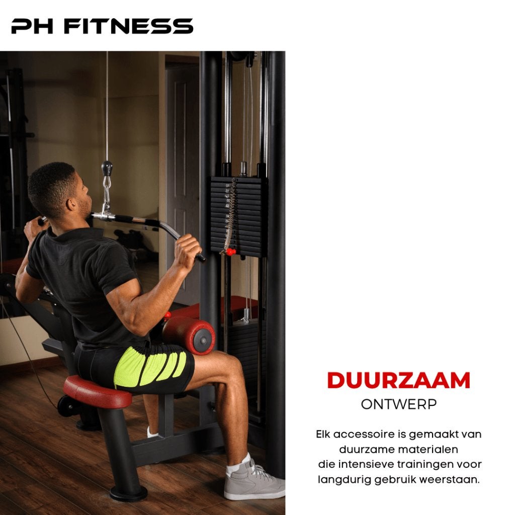 PH Fitness Multi Grip Cable Set - RVS Attachments, Ophalen, Nieuw, Armen, Overige typen