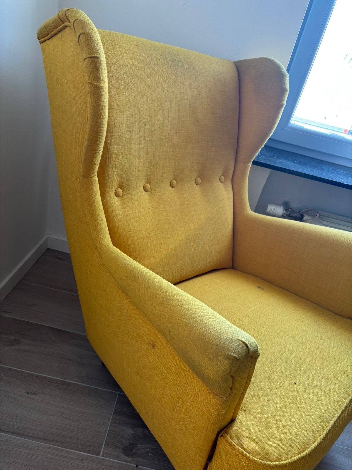 IKEA STRANDMON zetel BESCHADIGD, Enlèvement, Utilisé
