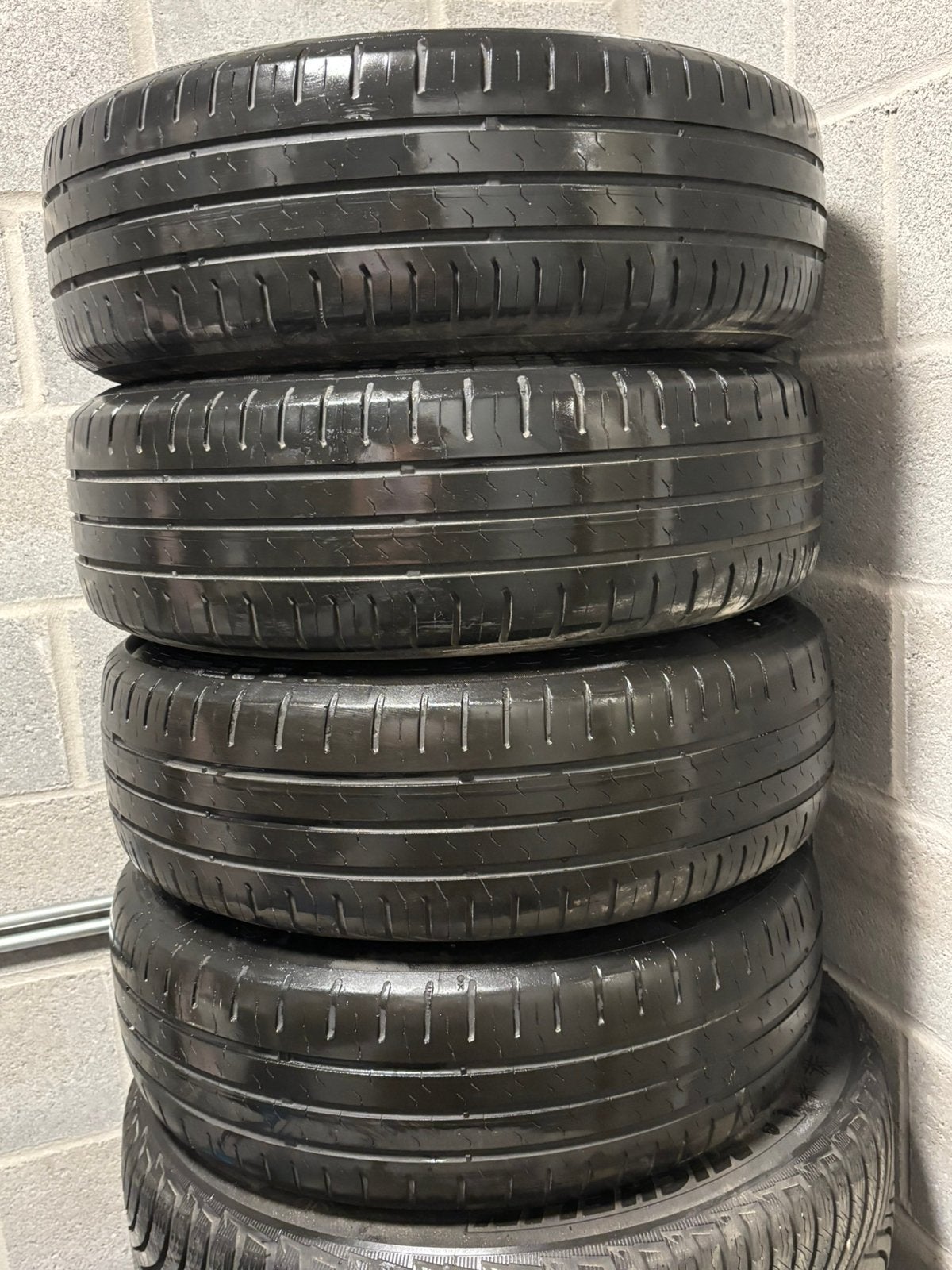 4 originele opel velgen met continental banden - 15 inch, Auto-onderdelen, Ophalen, 15 inch, Band(en)