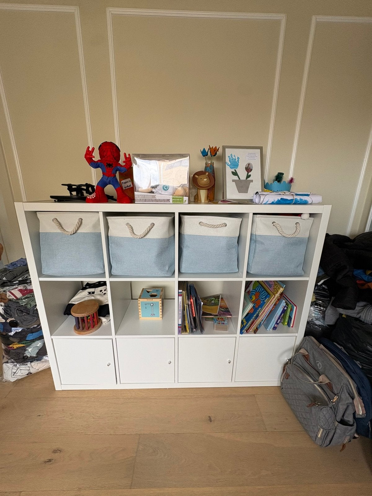 Kallax kast IKEA met 4 deuren, Ophalen, Zo goed als nieuw