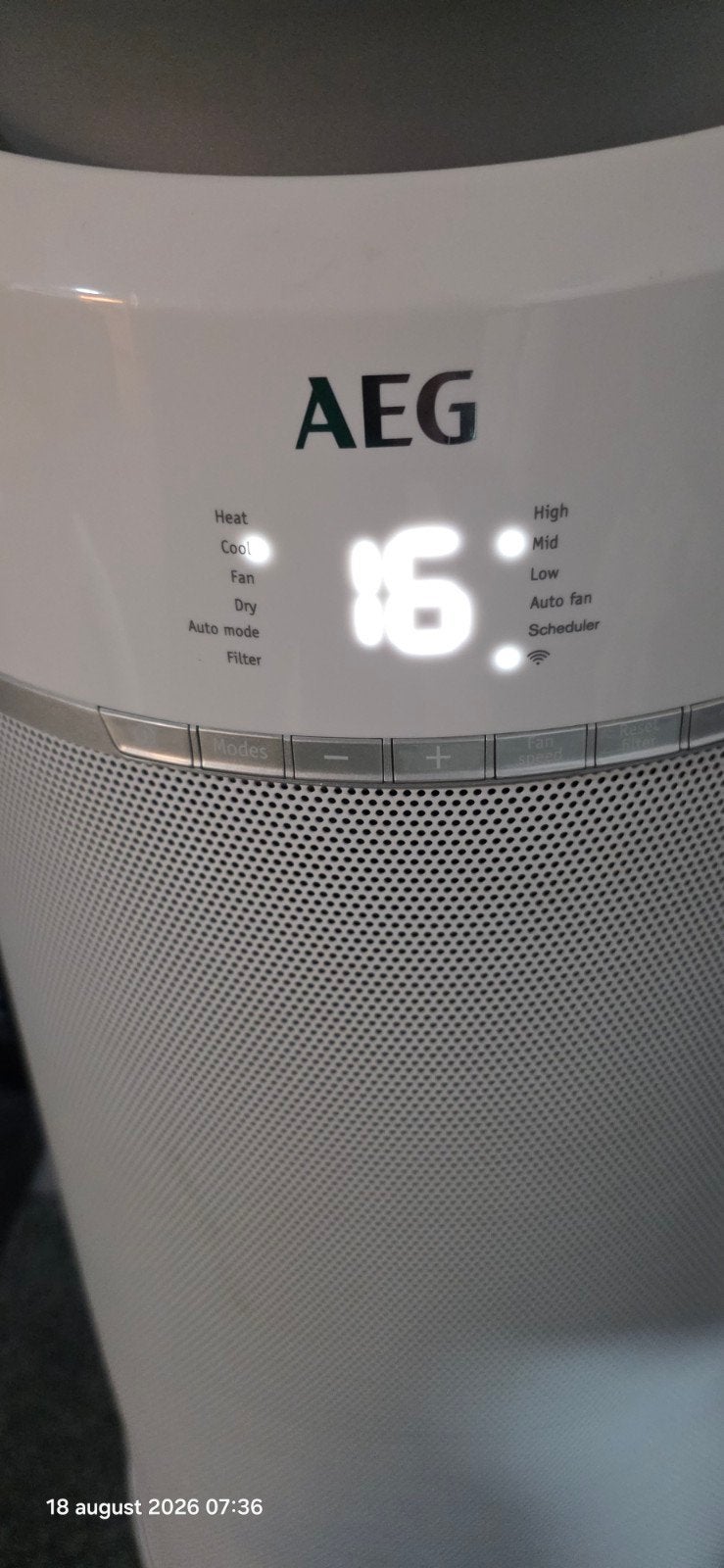 AEG MOBIELE AIRCO MET WI-FI, Elektronische apparatuur, Ophalen, Koelen en Ontvochtigen, 3 snelheden of meer, Zo goed als nieuw