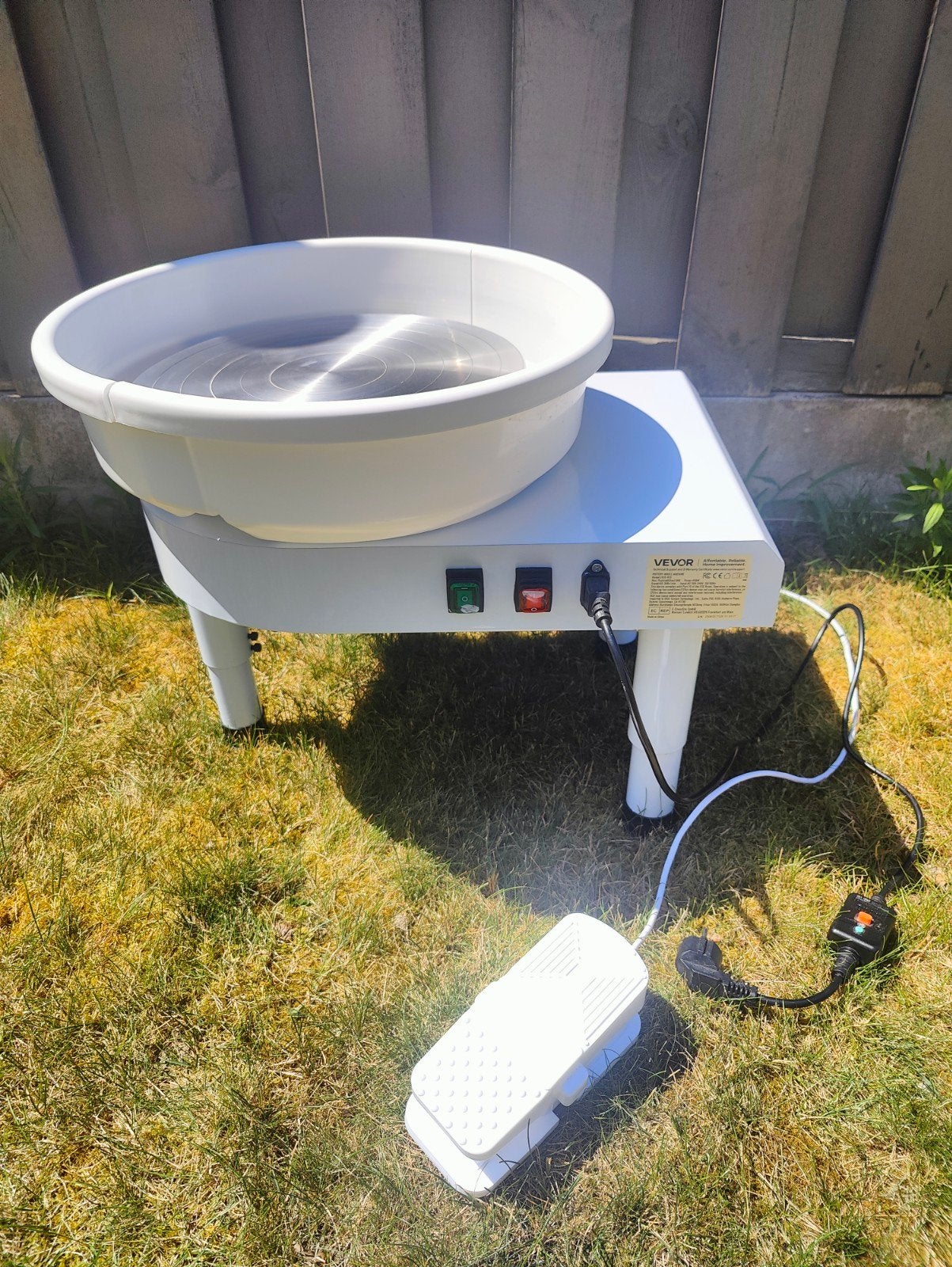 VEVOR Pottenbakkerswiel 35 cm – Zo goed als nieuw, Enlèvement, Comme neuf