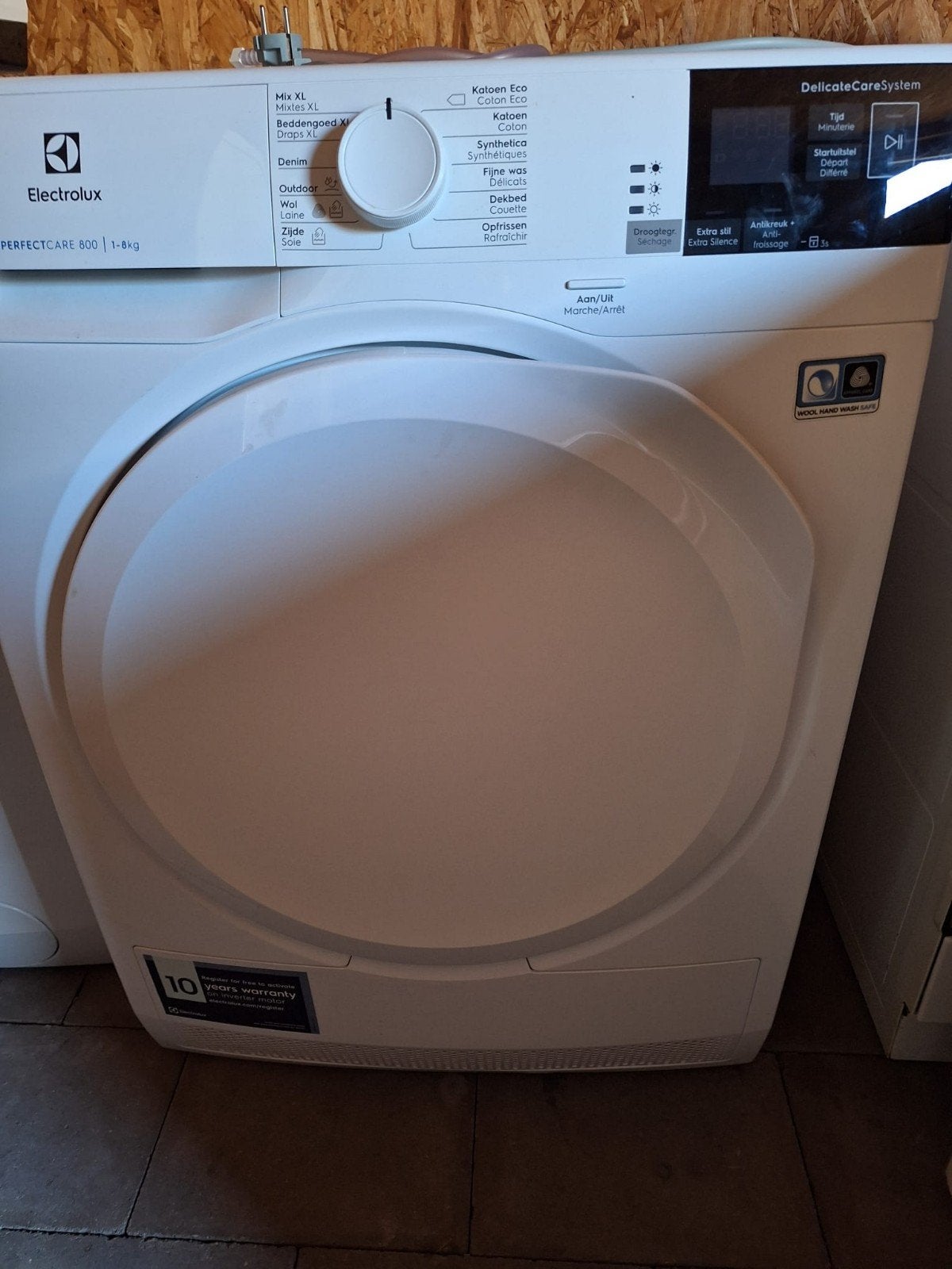 droogkast Electrolux, Ophalen
