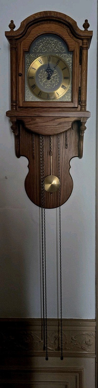 Eiken Regulateur Wandklok, Ophalen