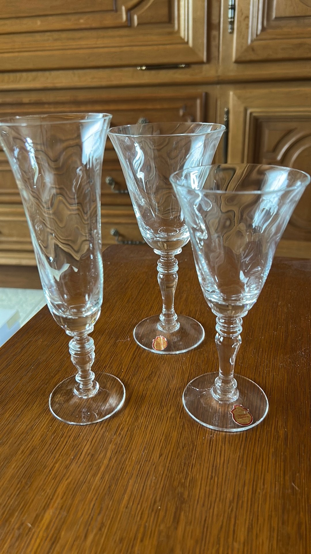Antiek glazenset in Boheems kristal, Ophalen