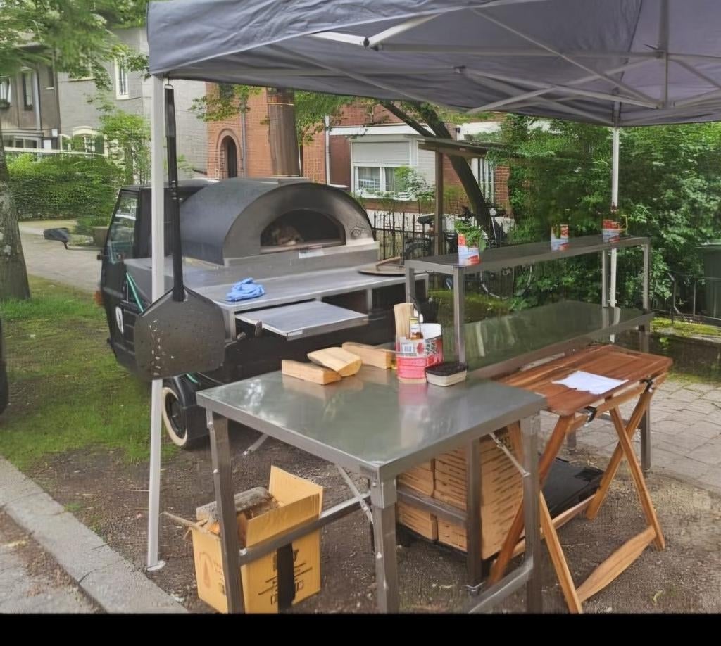 Te koop: Piaggio Ape 50 TL6T Foodtruck met houtoven, Particulier