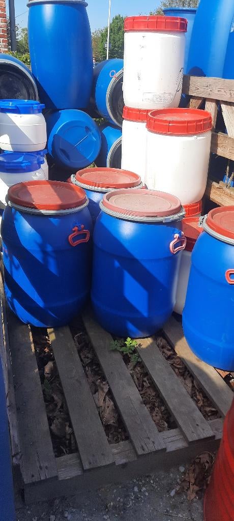 kleine voedertonnen van 10-40-50-60 tot 120 liter, Comme neuf, Enlèvement, Frank.tradinglink.maurits@gmail.com, Belgie