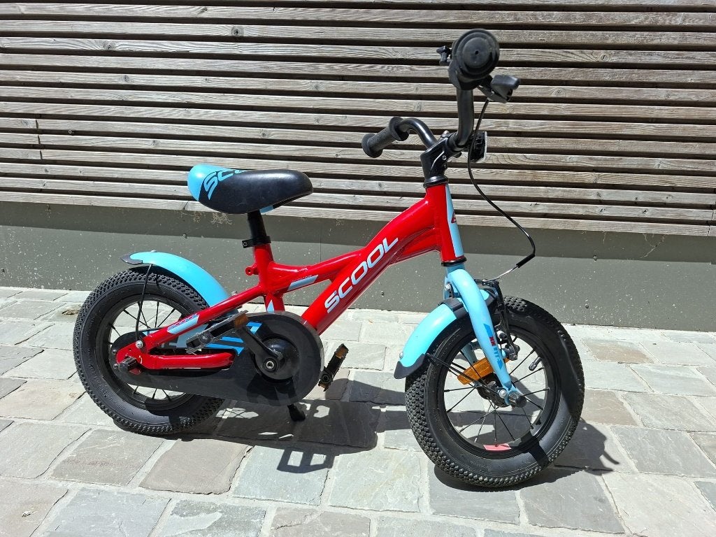 S'cool XXlite alloy 12 inch fiets, Fietsen en Brommers, Ophalen, Terugtraprem, Gebruikt, S'cool