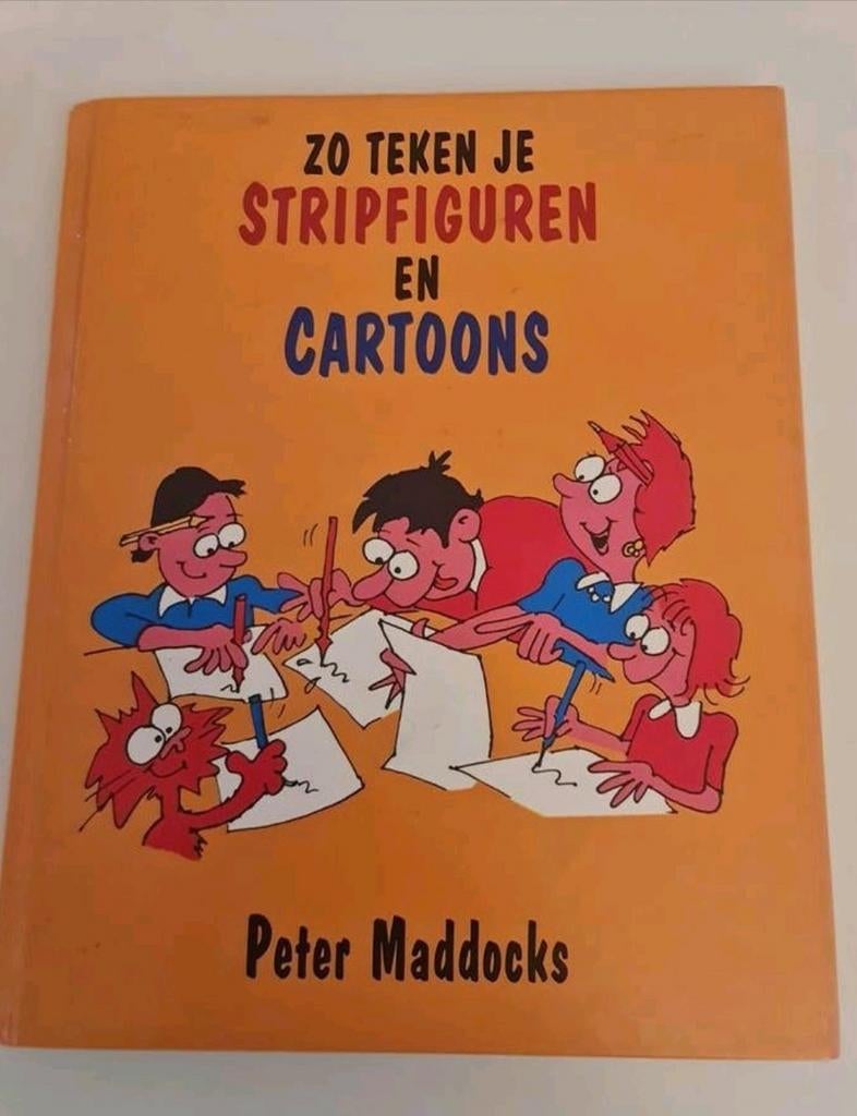 Boek : ZO TEKEN JE STRIPFIGUREN EN CARTOONS - Maddocks, Boeken, Ophalen of Verzenden