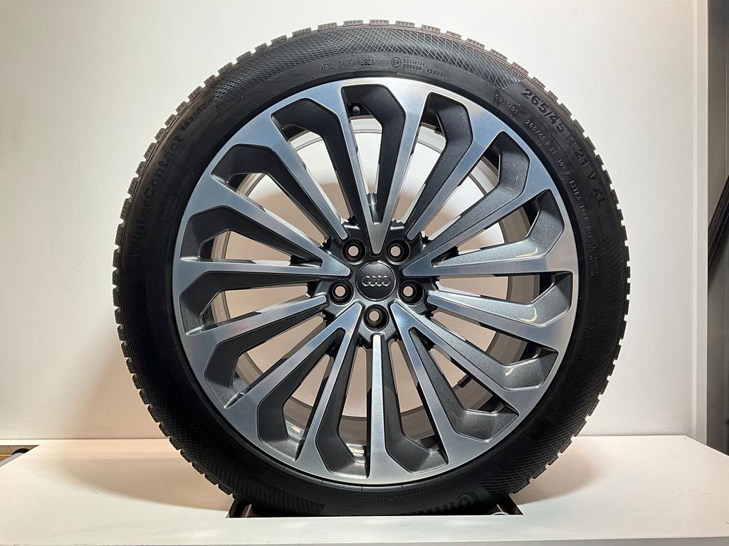 21’’ AUDI ETRON Q8 Q7 4KE WINTERBANDEN TPMS ORIG RS, Auto-onderdelen, Banden en Velgen, Gebruikt, -, 265 mm, -