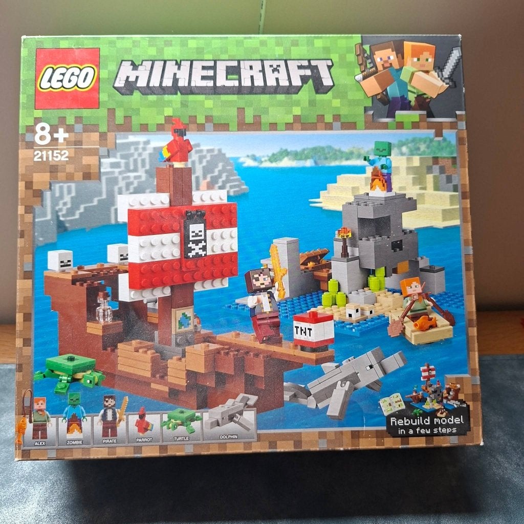 LEGO Minecraft - piratenschip, Kinderen en Baby's, Ophalen, Minecraft, Lego, Zo goed als nieuw