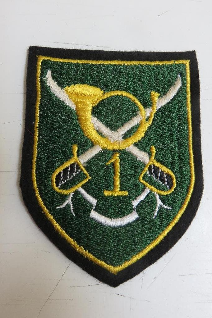 Ecusson de poche 1er Chasseur à Cheval, Collections, Enlèvement ou Envoi, Armée de terre, Emblème ou Badge