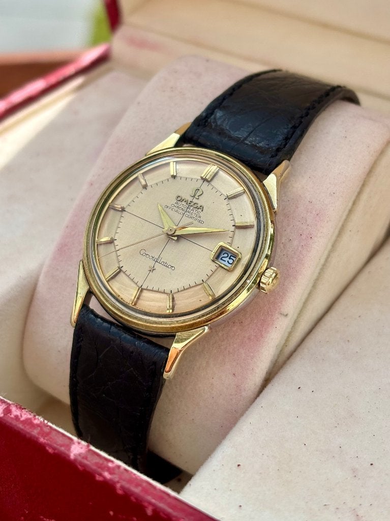 Omega Constellation Pie Pan, Enlèvement, Comme neuf, Montre-bracelet, Omega
