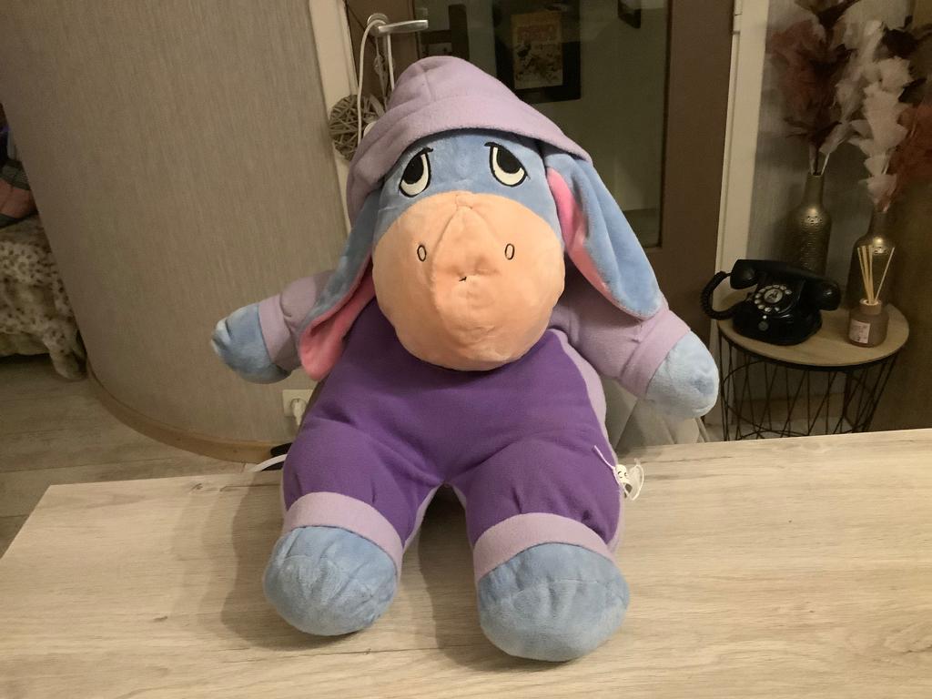 Disney Winnie the Pooh Eyor pluche character (40 cm), Paars, Disney, Disney, Overige typen