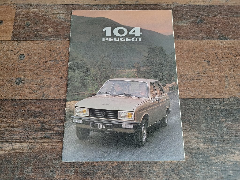 Folder: Peugeot 104 (1979), Livres, Envoi, Peugeot