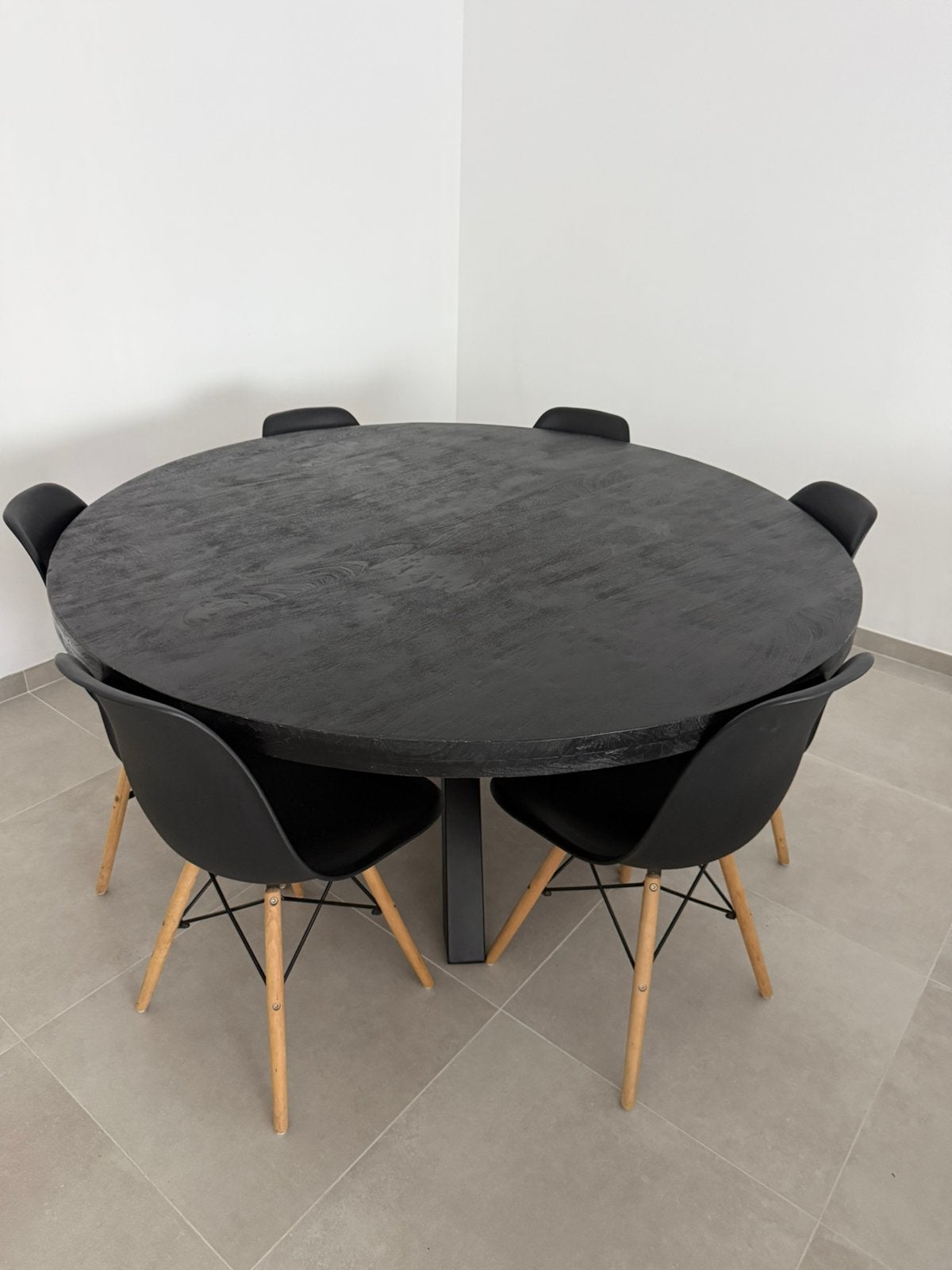 Rond eettafel, Huis en Inrichting, Tafels | Eettafels, Ophalen, Zo goed als nieuw, Rond