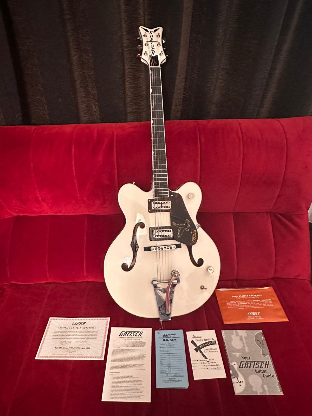 Gretsch White Falcon Richard Fortus signature, Ophalen of Verzenden, Zo goed als nieuw
