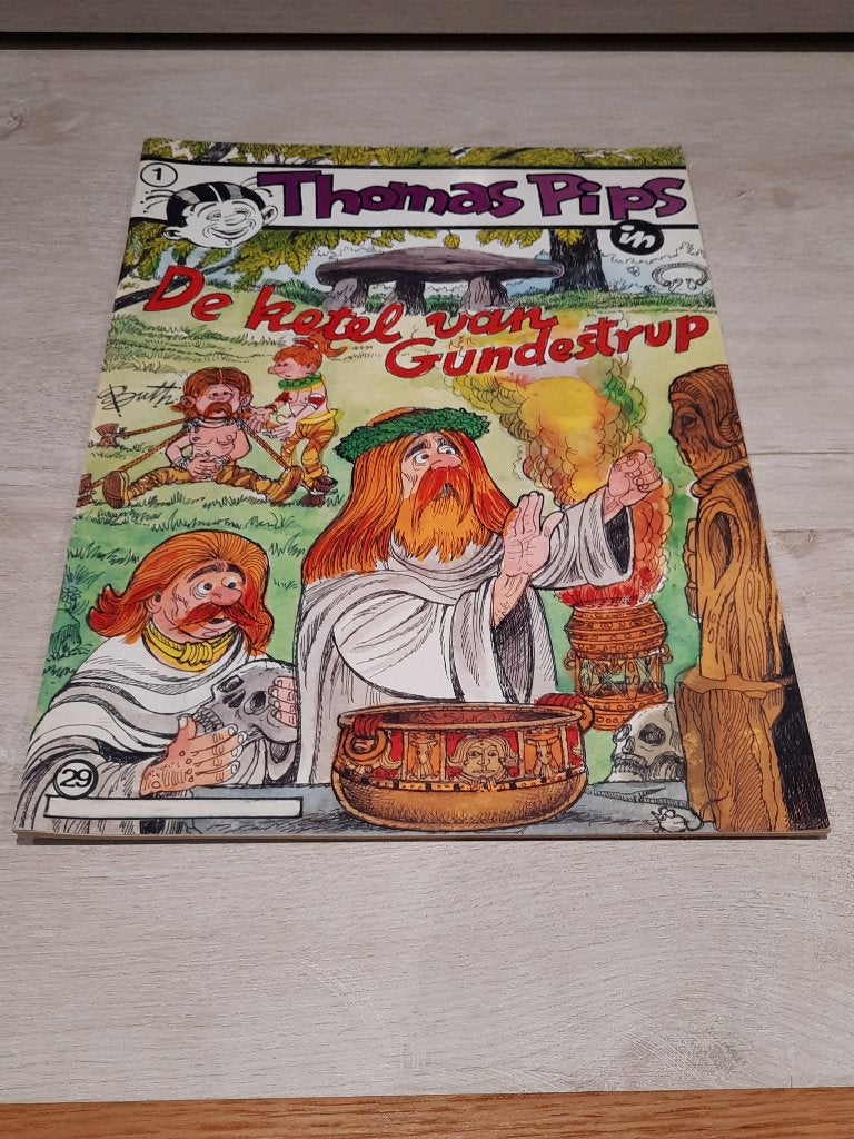 thomas pips de ketel van gundestrup nr en gesign. 0837/1000, Boeken, Stripverhalen, Eén stripboek, Ophalen of Verzenden, Zo goed als nieuw