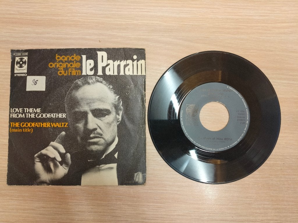 Vinyles 45 tours – BO Le Parrain – Godfather., Enlèvement ou Envoi, Pochette photo, 7 inch, 1970 - 1979