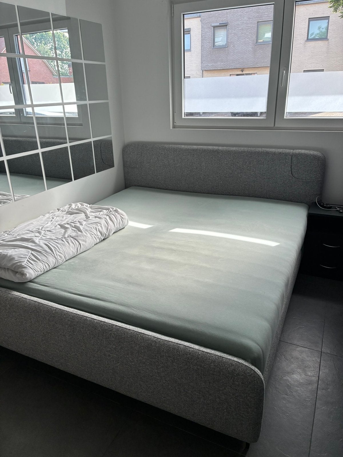 Zo goed als nieuwe boxspring + matras + 2 nachtkastjes, Huis en Inrichting, Slaapkamer | Boxsprings, Ophalen, Tweepersoons, Zo goed als nieuw