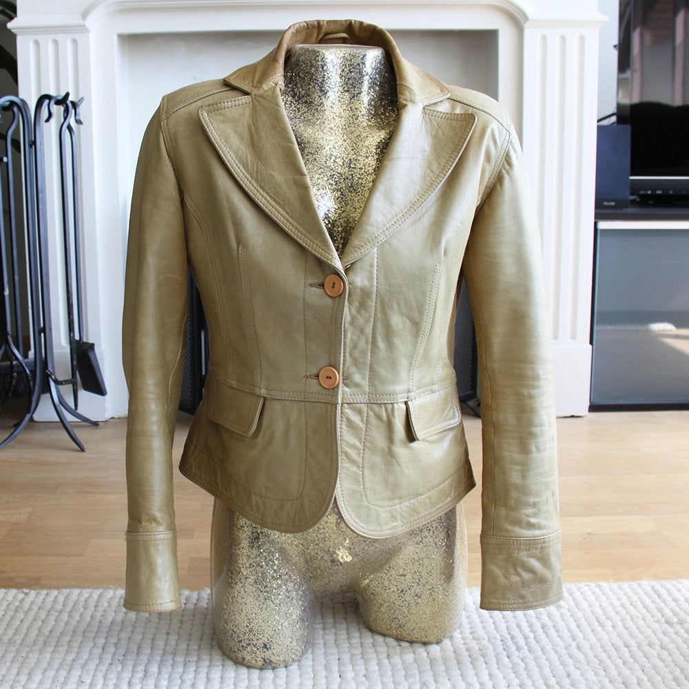 Leren Ferganza Jas (L) € 50,-, Overige kleuren, Verzenden, Maat 46/48 (XL) of groter, Zo goed als nieuw